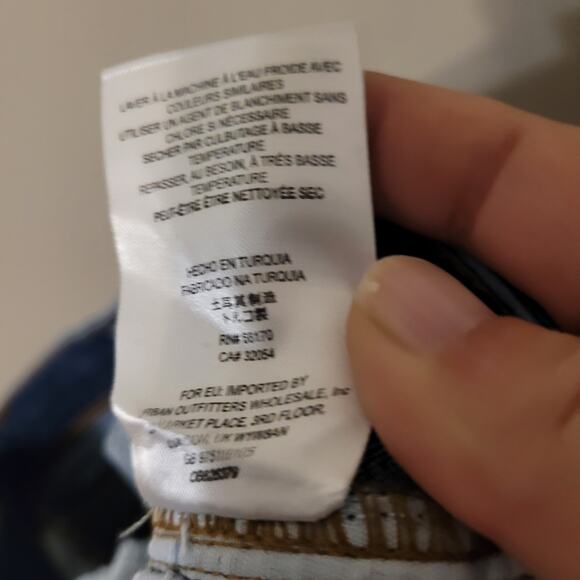 We The‎ Free Womens High Rise Flare Jeans Size 26 Dark Wash Hippie 70S Style - Picture 9 of 9